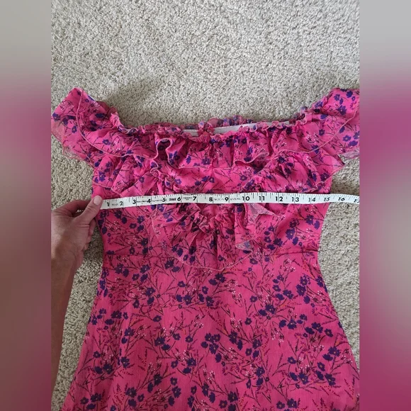Majorelle Grace Mini Pink Floral Dress Size Small Womens - Picture 5 of 12